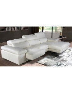 Chaiselongue con asiento deslizante Acero 2