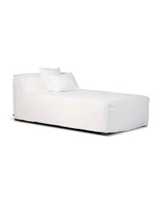 Chaiselongue Boho Style lino blanco Ibiza