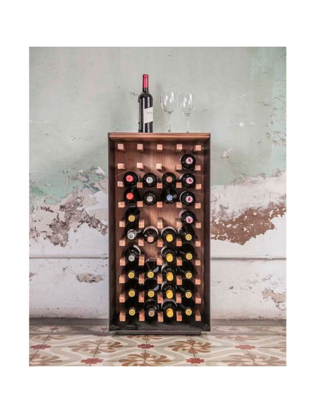 Mueble botellero de teca Wine