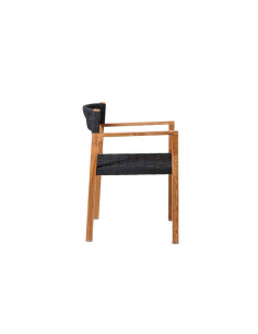 Sillón de madera y teca Racona black 2