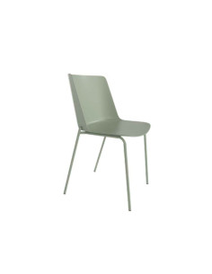 Silla contemporánea Dolan pack 4 unidades, verde tiza