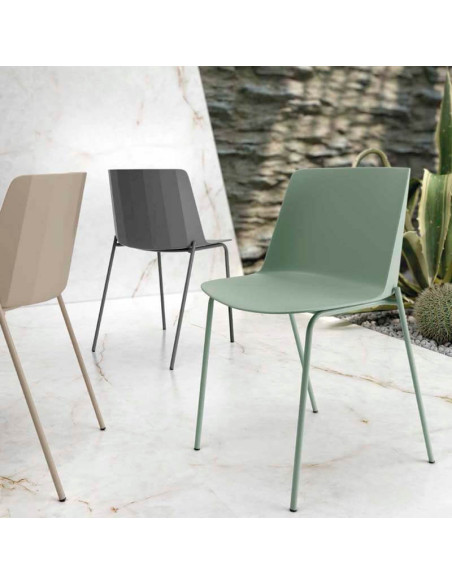 Silla contemporánea Dolan pack 4 unidades
