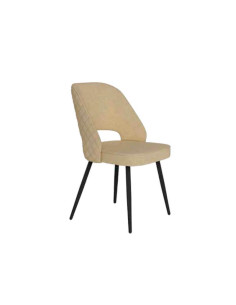 Silla de diseño tapizada Sicia, marengo 2