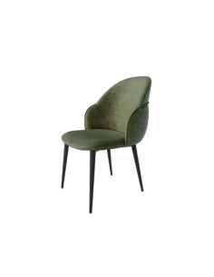 Silla tapizada de diseño Ciane, mostaza 68 2