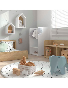 Armario para niños, armario de bebé, vestidor para dormitorio de niños -  VIRTUAL MUEBLES