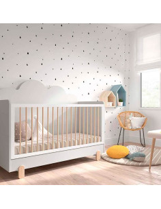 Cuna convertible cama Elemental Nube