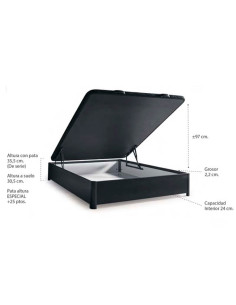 Canapé con arcón de madera Veneto