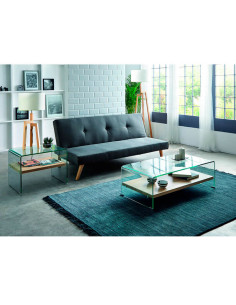 Mesita auxiliar de cristal Glass 2