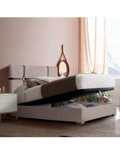 Cama tapizada con canapé abatible Treviso 2