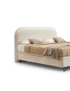 Cabecero tapizado curvo Lazos