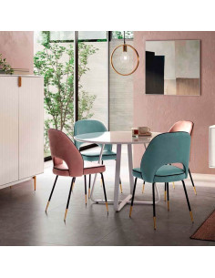 Mesa redonda blanca Aritz 2