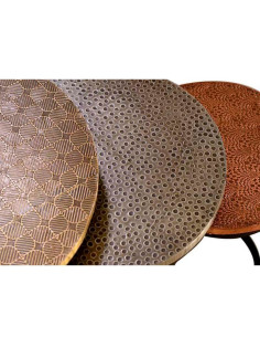 Mesas nido redondas set de 3 2