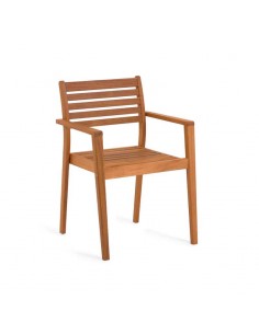 Silla de exterior apilable Gretel pack 2 unidades