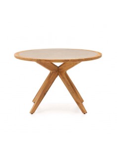 Mesa de exterior de madera y cemento Romeo 2