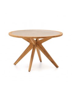 Mesa de exterior de madera y cemento Romeo