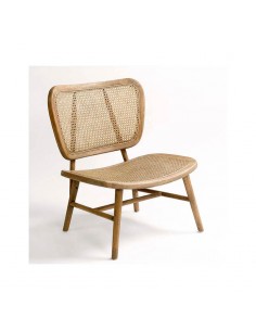 Butaca de roble y rejilla natural 2