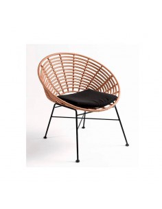 Butaca de terraza en ratán sintético