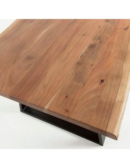 Mesa rectangular de madera Acacia