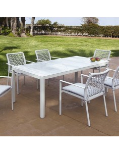 Mesa rectangular de exterior Tarento 2