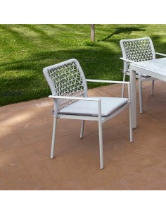 Silla de jardín de aluminio Tarento 2