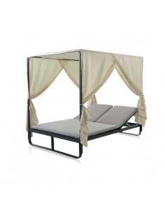 Tumbona doble de jardín Siros