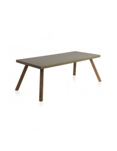 Mesa grande de madera y cemento Altea