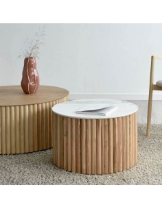 Mesa de centro redonda Lone