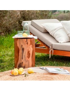 Taburete redondo de teca Solid 2