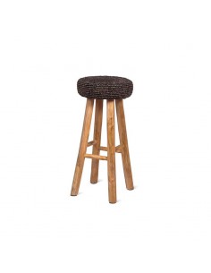 Taburete alto natural Gala Black