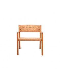 Lounge chair de teca y cuerda Racona