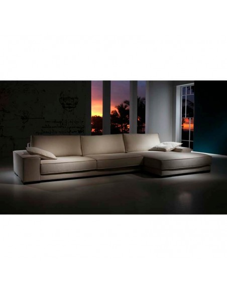 Sofá chaiselongue 100% algodón Sirena