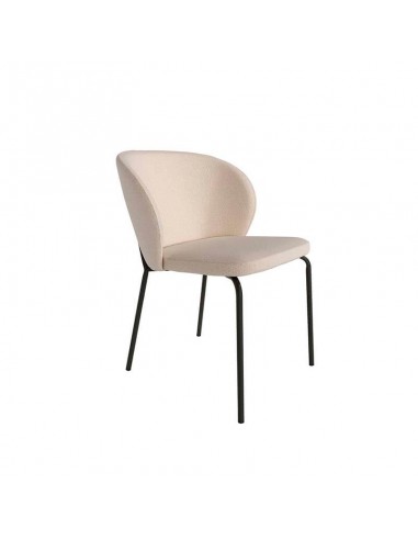 Silla tapizada de comedor Braga, nacar