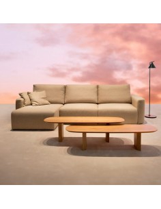 Sofá chaiselongue con carro deslizante Lino 2