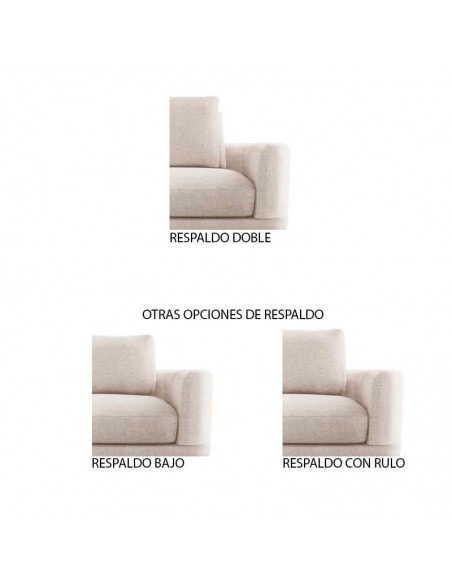 Sofá chaiselongue de diseño Platea