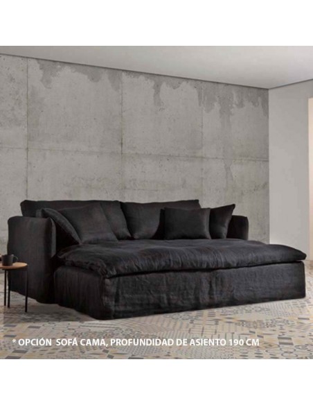 Opción cama:  fondo asiento 190 cm