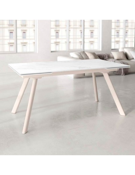 Mesa extensible con porcelánico Maná