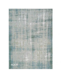 Alfombra rectangular Chenille Aqua