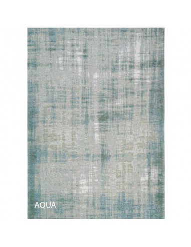 Alfombra rectangular Chenille Aqua