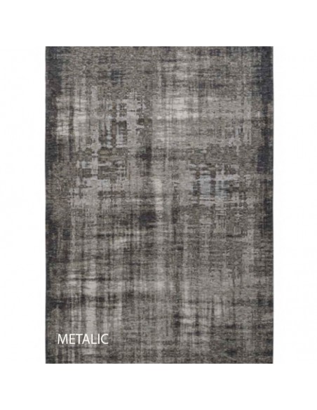 Alfombra rectangular Chenille Metalic