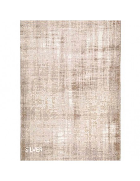 Alfombra rectangular Chenille Silver