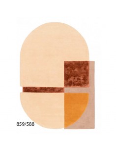 Alfombra ovalada de diseño Metz 2