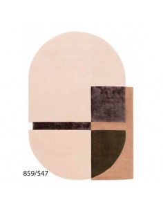 Alfombra ovalada de diseño Metz