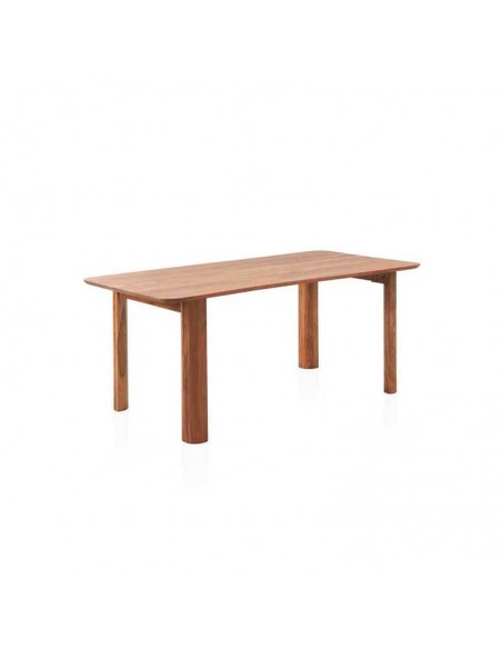 Mesa rectangular de madera de acacia Paraíso