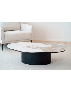 Mesa de centro negra cerámica Cosmos