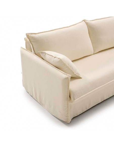 Sofá cama desenfundable de lino Kelly