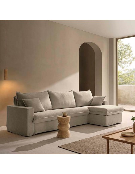 Sofá cama con chaiselongue desenfundable Dirna