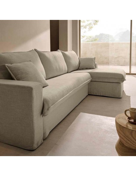 Sofá cama con chaiselongue desenfundable Dirna