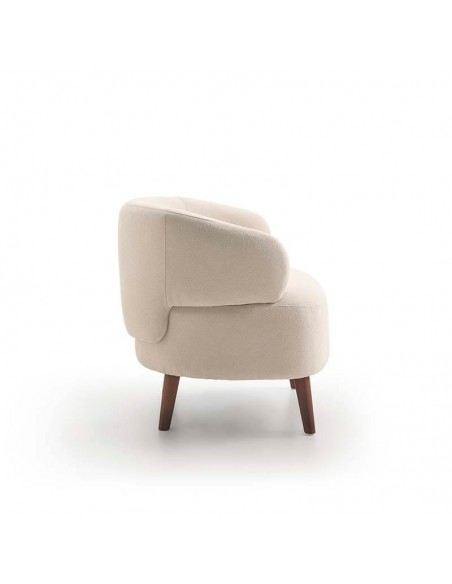 Butaca de diseño curvo Lona