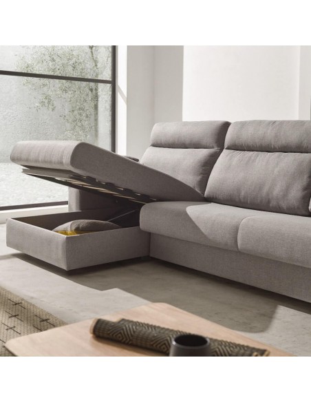 Sofá cama con chaiselongue Berto Servicio Express