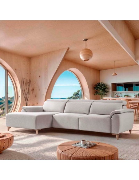 Chaiselongue con carro deslizante y respaldo Adapt System Serenity